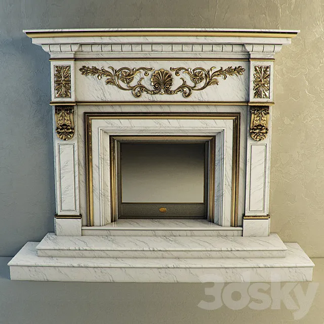 Fireplaces classical 3DS Max Model