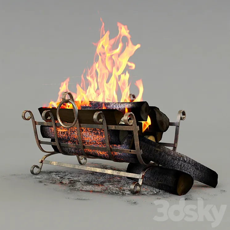 firewood set 3DS Max