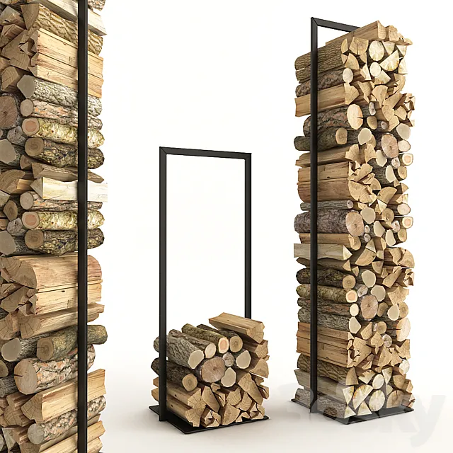 Firewood Set_2 3DS Max Model