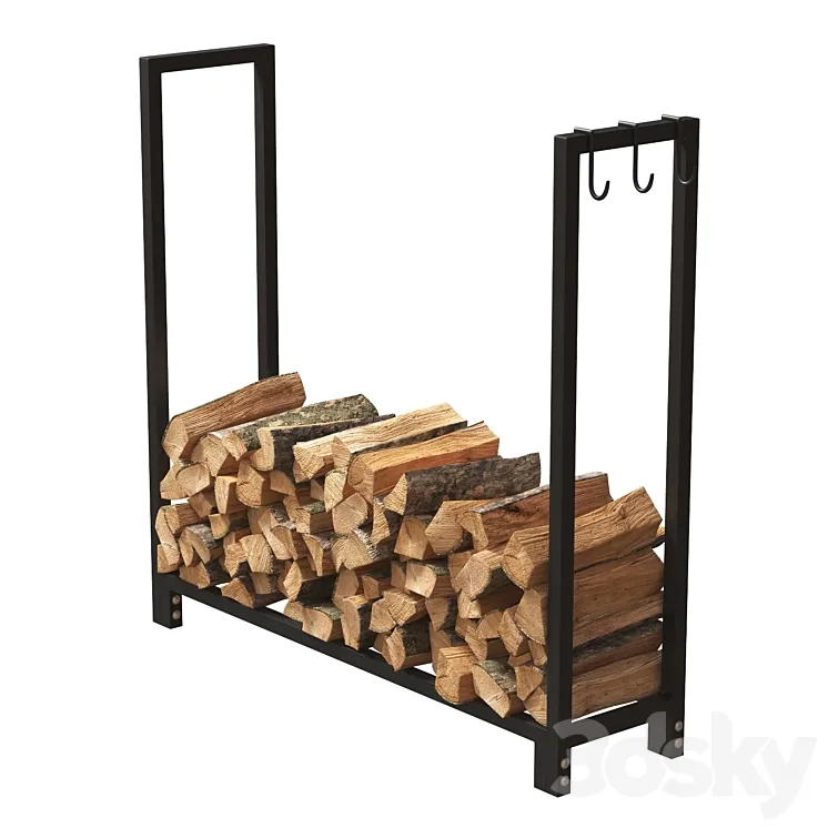 Firewood Storage Rack 2 3DS Max