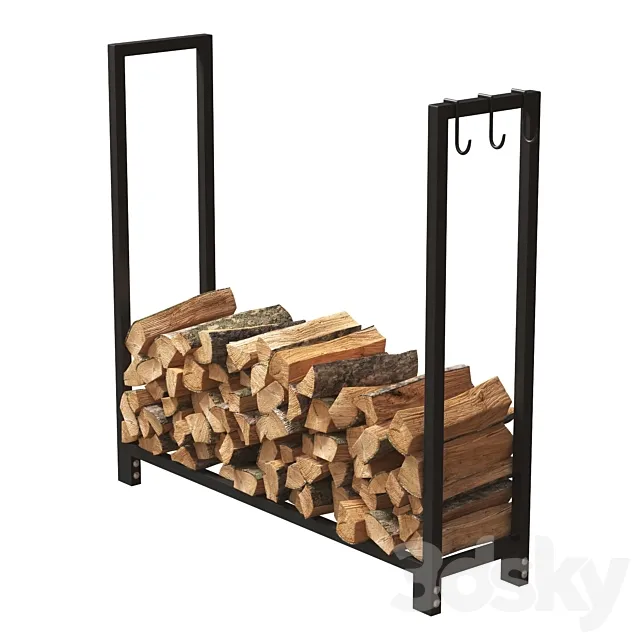 Firewood Storage Rack 2 3DSMax File
