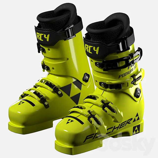 Fischer ski mountain boots 3DS Max Model