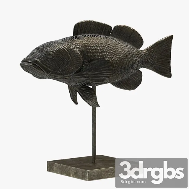 Fish sculpture – pbr lowpoly 3d model