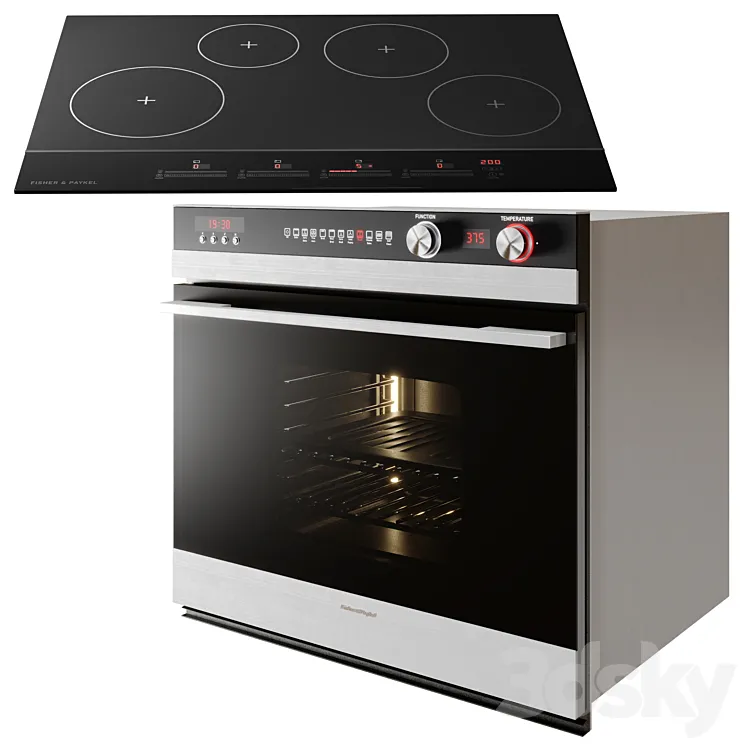 Fisher & Paykel Cooktop and Built-in Oven 3DS Max