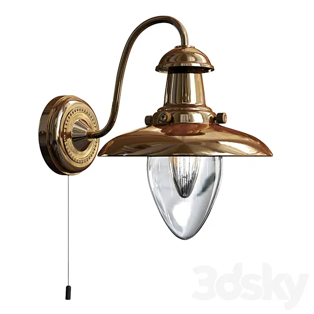 Fisherman arte lamp 3ds Max