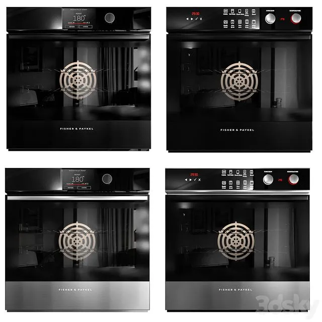 Fisher&paykel Kitchen Appliance Set No2 3dsMax Model