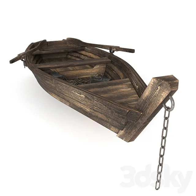 fishing boat 3ds Max