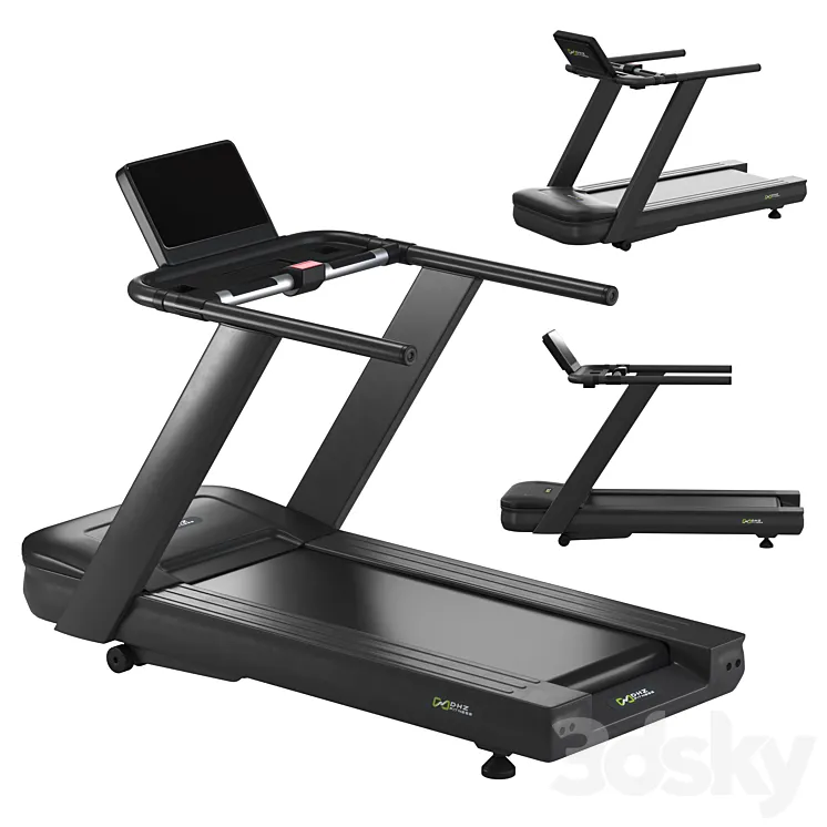 Fitness DHZ-X-8600 Professional treadmill 3DS Max Model