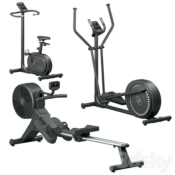 Fitness Equipment Clear Fit 3DS Max Model