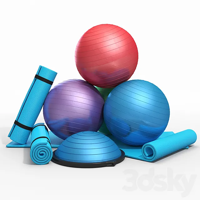 Fitness kit 3DS Max Model