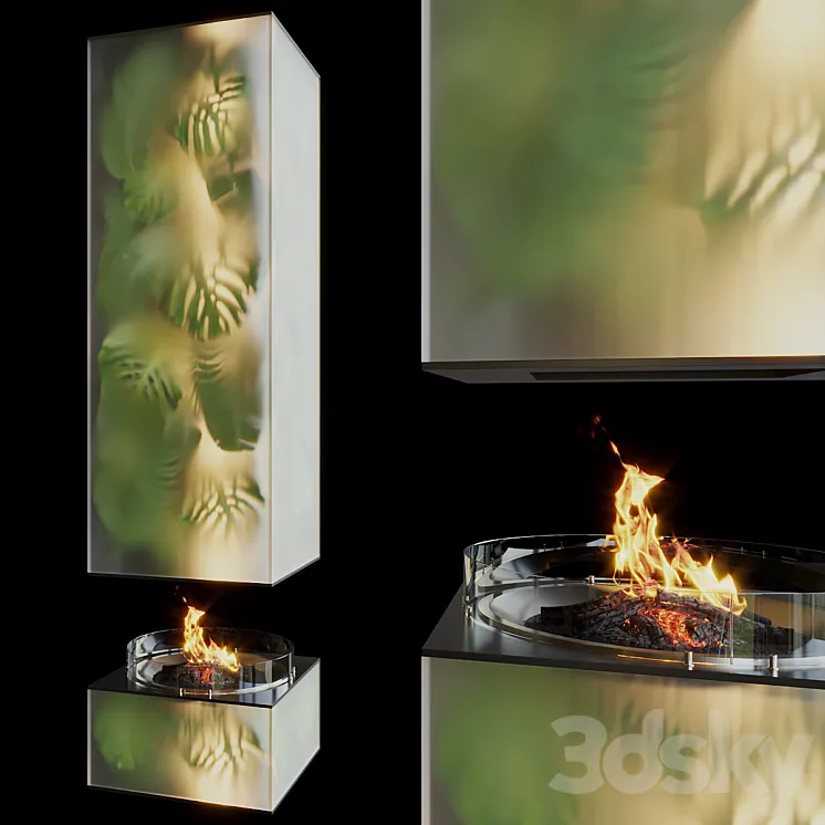 Fito fireplace Greenbox – Vargov Design 3DS Max Model