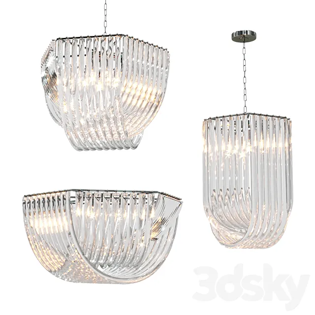 Fixtures Hyeres and Caserta by Eichholtz 3DS Max Model