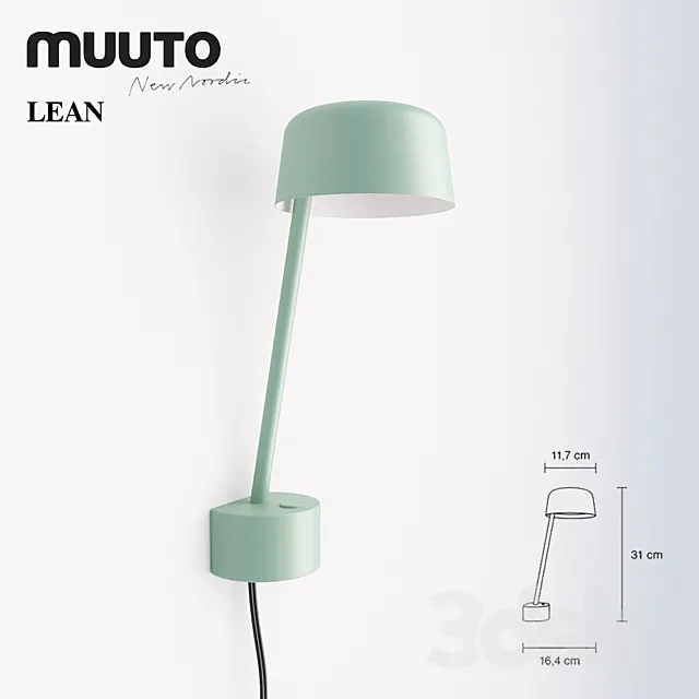 Fixtures Muuto LEAN 3ds Max