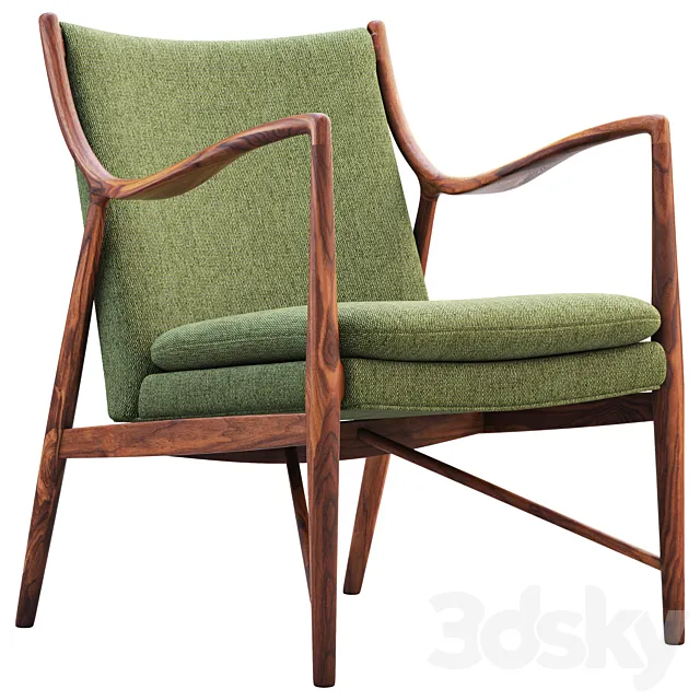 FJ 45 easy chair model 45 3DS Max Model