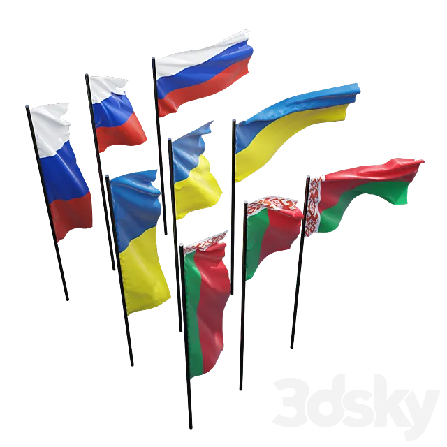 Flags 3DSMax File