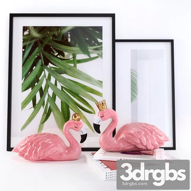 Flamingo Decorative Set 3dsmax Download