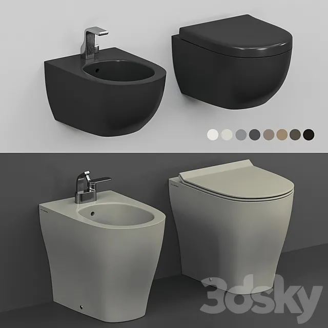 Flaminia App Mini App bidet WC 3DS Max Model