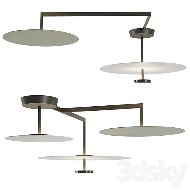 Flat Ceiling Lamp by vibia 3DSMax File