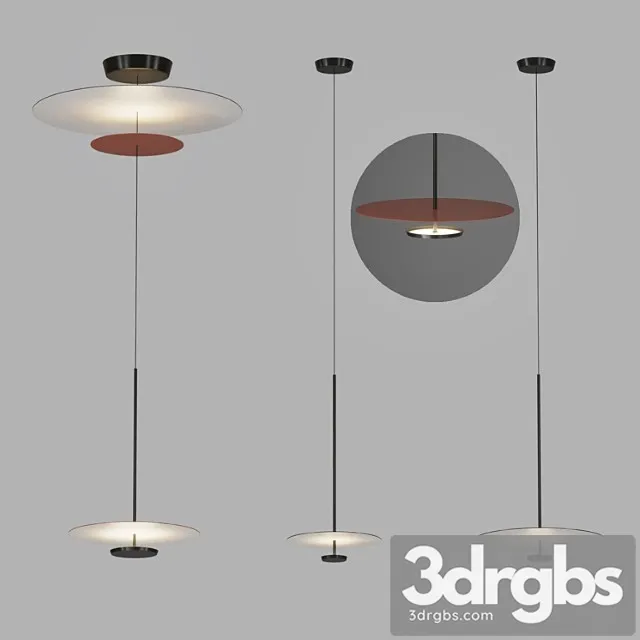 Flat hanging lamp by vibia