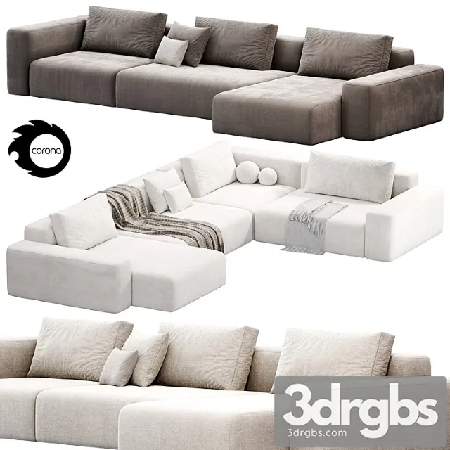 Flavio Adriana Sofa By Linia Contempo Divany 3dsmax Download