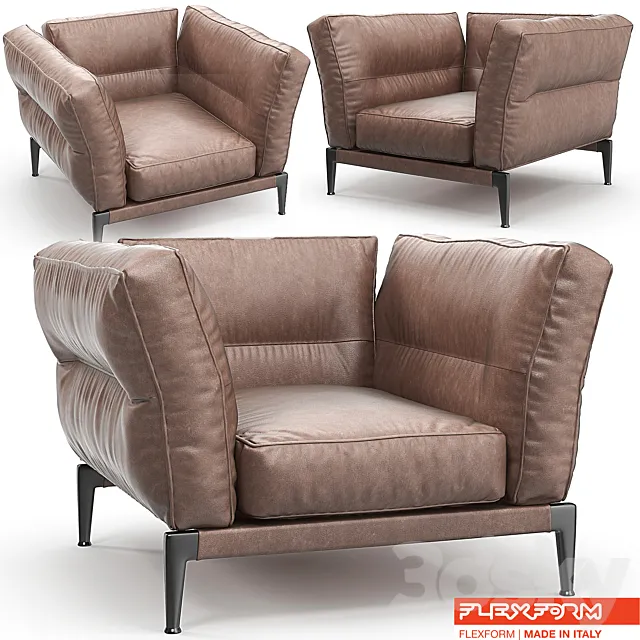 Flexform Adda armchair 3ds Max