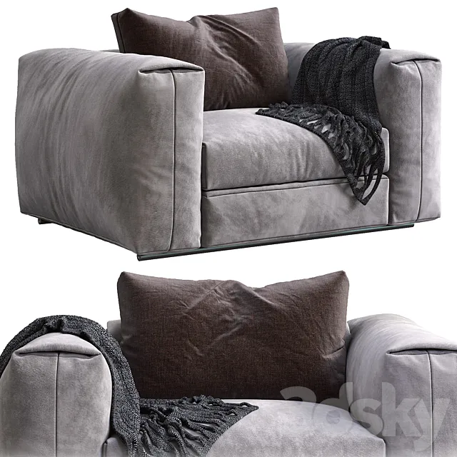 Flexform armchair asolo 3ds Max
