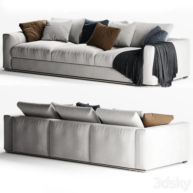 Flexform Asolo 3 seater sofa 3dsMax Model