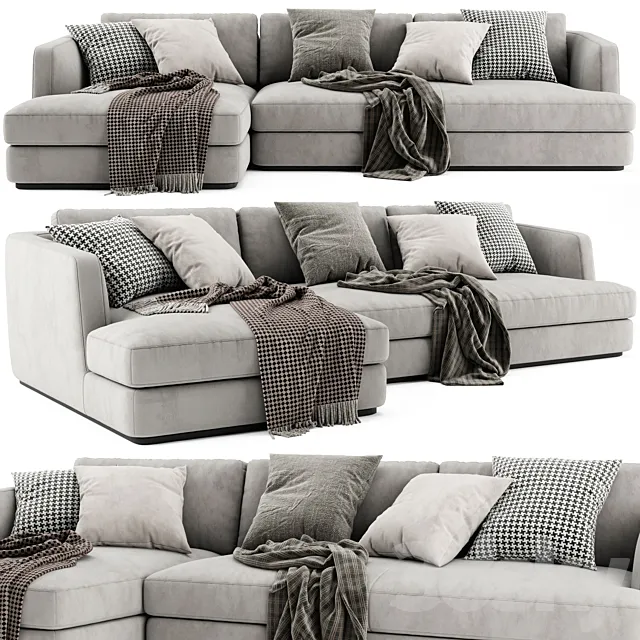 Flexform Barret Chaise Longue Sofa 3DS Max Model