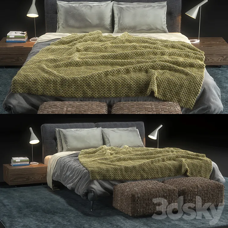 Flexform Bed Adda 3DS Max