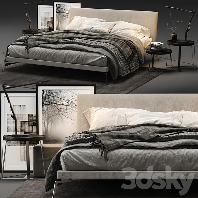 Flexform Feel Good Bed 3DSMax File