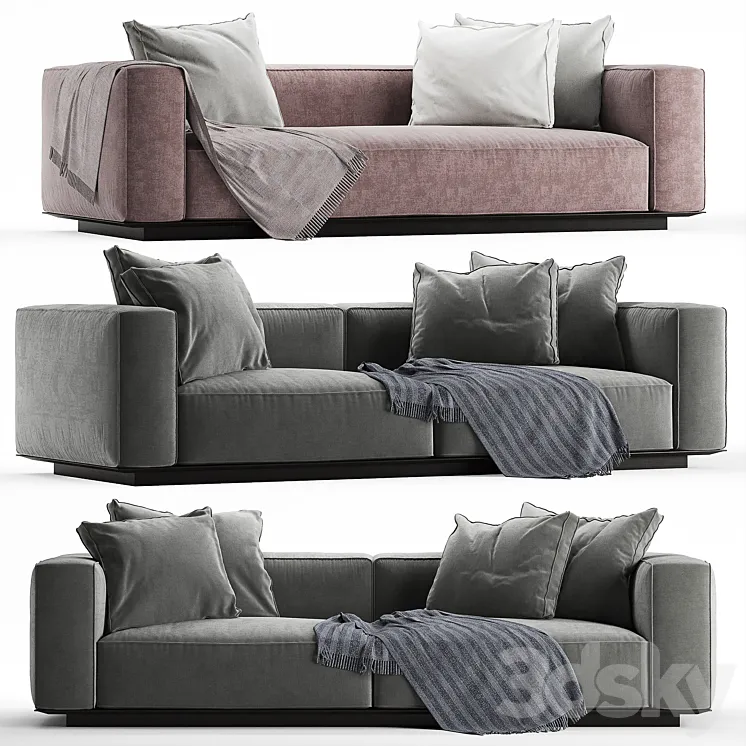 Flexform grandemare sofa 3DS Max