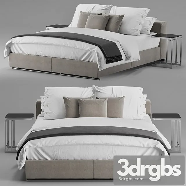 Flexform groundpiece slim bed 2 3dsmax Download