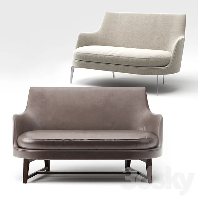 Flexform Guscio Sofa 3DS Max Model