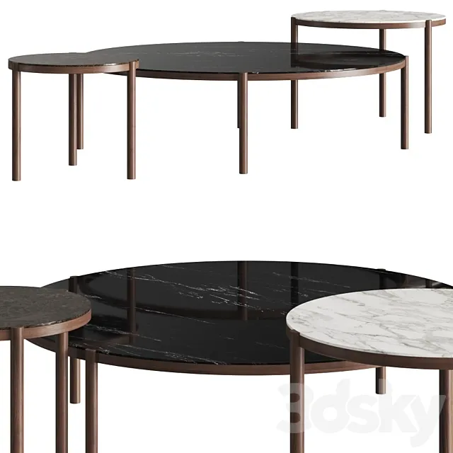 Flexform Gustav Coffee Tables 3ds Max