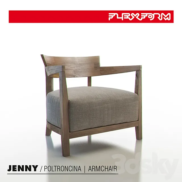 FLEXFORM – JENNY Armchair 3DS Max Model