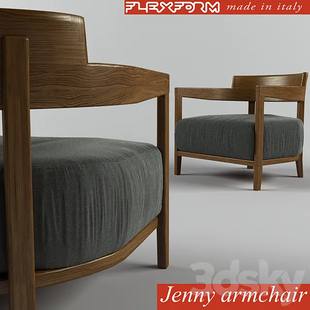 Flexform Jenny armchair 3DSMax File