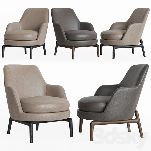 Flexform Leda Armchair 3DS Max Model