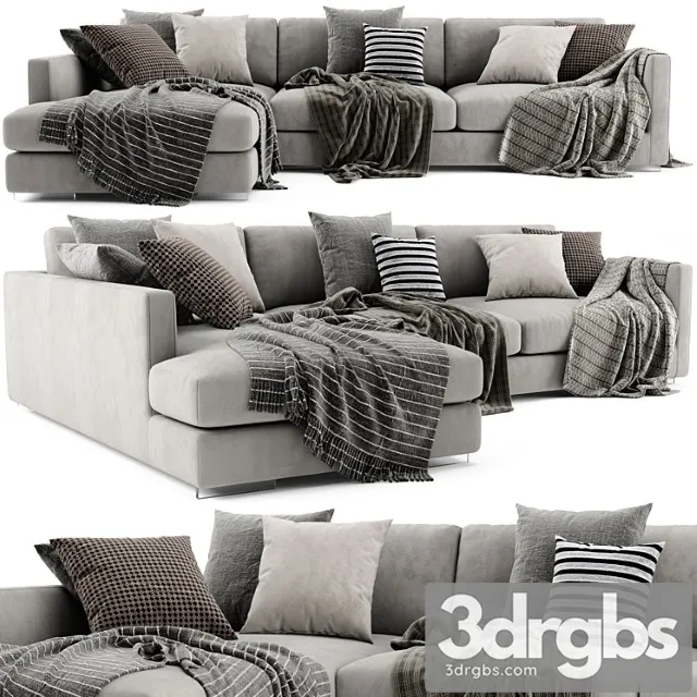 Flexform magnum chaise longue sofa 2