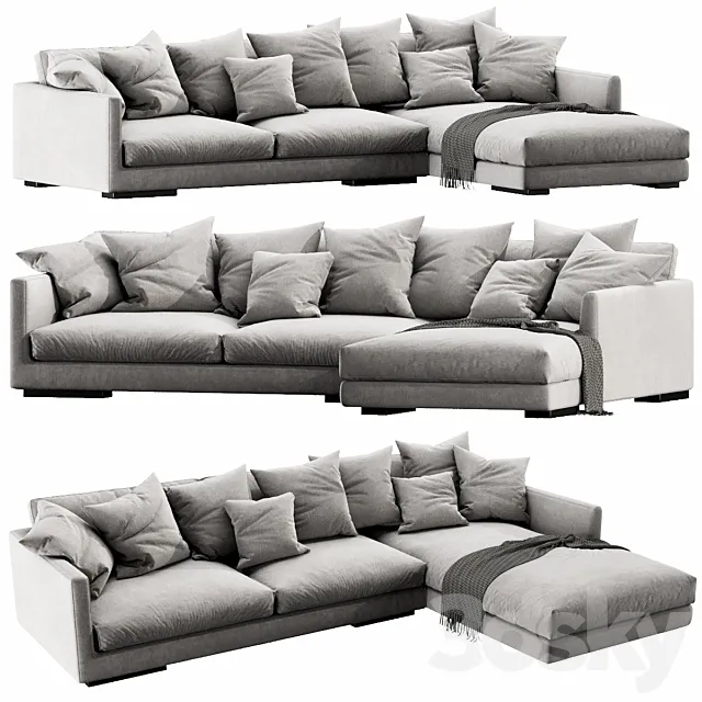 Flexform Magnum Chaise Lounge 3ds Max