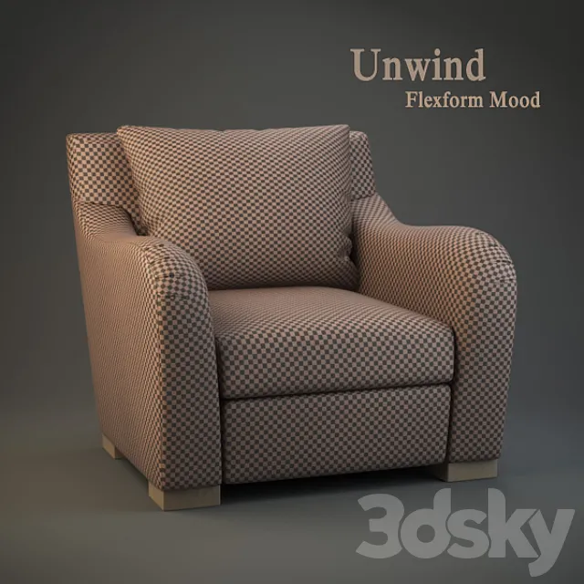 Flexform Mood Unwind 3DS Max Model