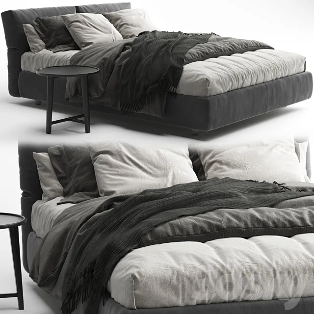 Flexform Newbridge Soft Bed 3ds Max