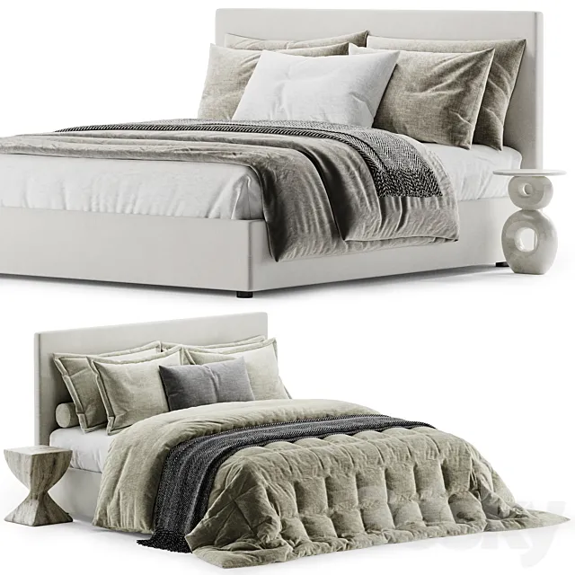 Flexform Oltre Bed 3DS Max Model