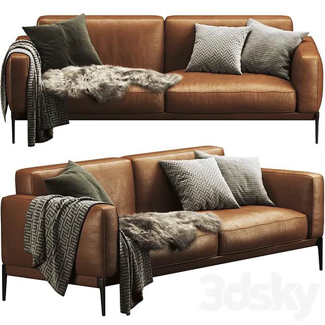 Flexform Romeo Compact Sofa 3DS Max Model