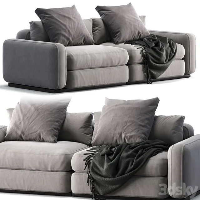 Flexform Sofa Beauty (with plaid) 3dsMax Model