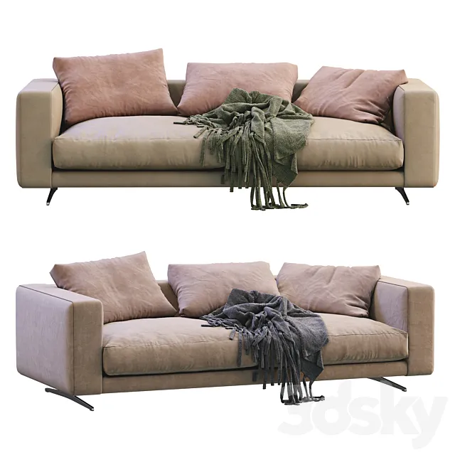 Flexform sofa CAMPIELLO 3ds Max