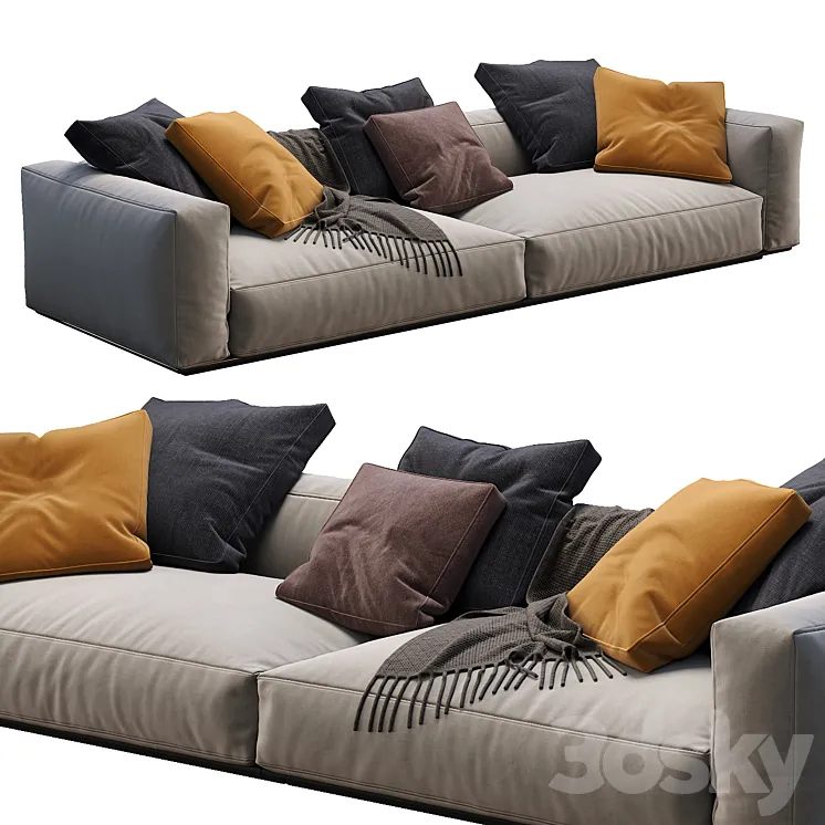 Flexform Sofa GRANDEMARE 3DS Max