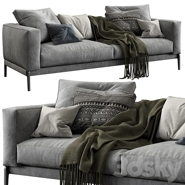 Flexform Sofa Romeo 3ds Max