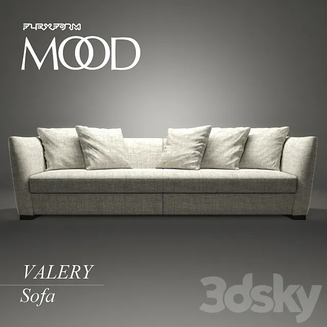 Flexform Valery Sofa 3DS Max Model