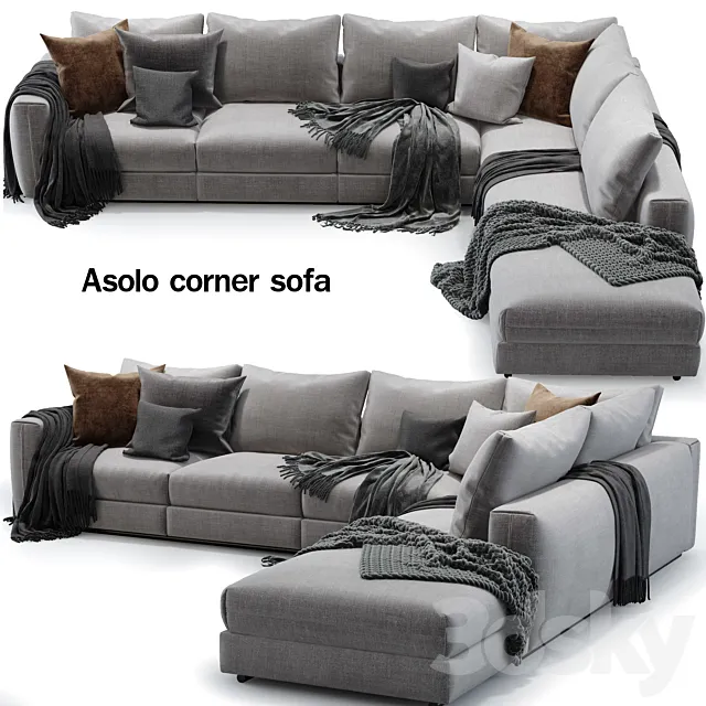 Flexform_Asolo sofa 3ds Max