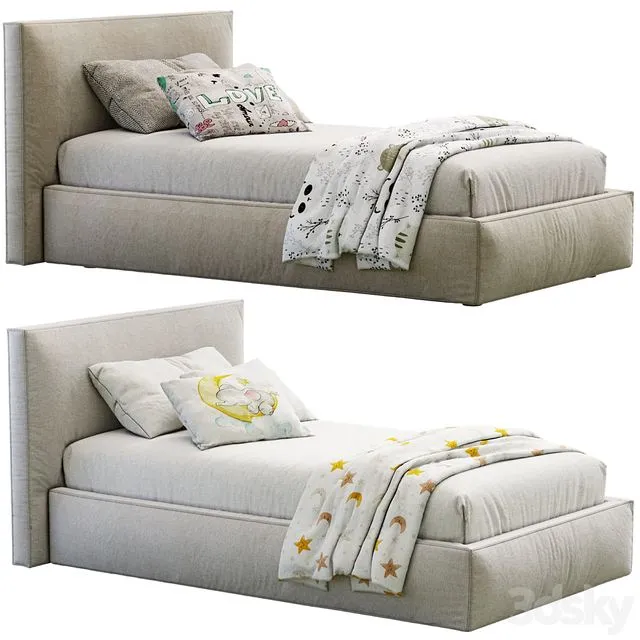 Flexteam Miller Single Bed 3dsMax Model